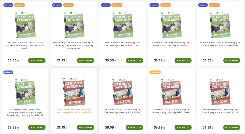 Ocena ryzyka zawodowego w warsztacie samochodowym